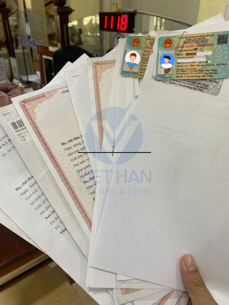 Dịch thuật tiếng Trung tại Cần Thơ-công chứng