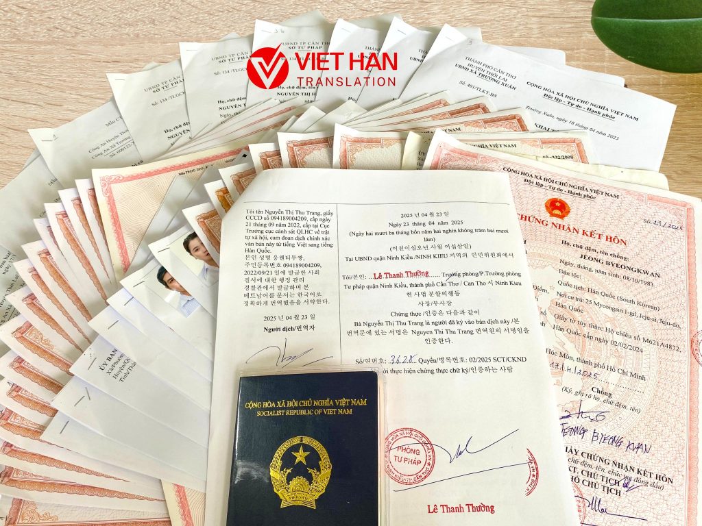 dịch thuật tiếng Hàn Cần Thơ