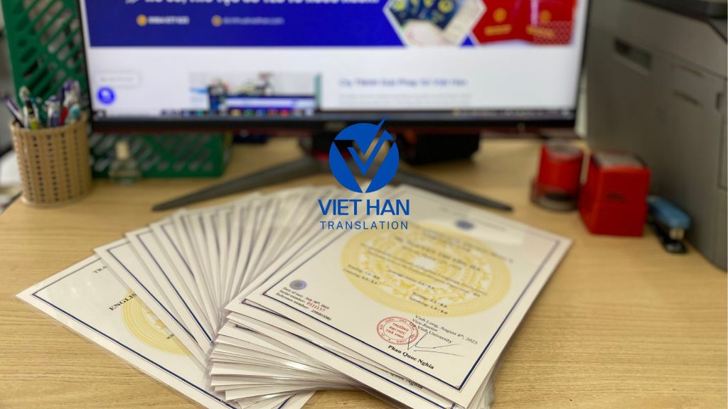 Dịch thuật công chứng tiếng Anh Cần Thơ